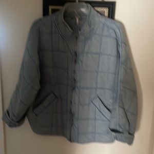 Free People denim quilted jacket size L